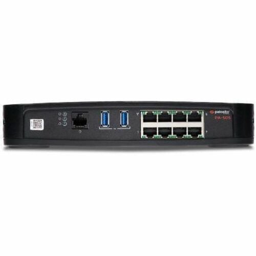Palo Alto PA-505 Network Security/Firewall Appliance - Intrusion Prevention - 7 Port - Gigabit Ethernet - 1.20 Gbit/s Fire