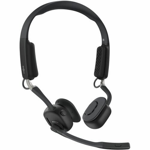 Shokz OpenComm2 UC Wireless Behind-the-neck, Earbud, Over-the-ear, Open-ear Stereo Earset - Black - Binaural - Open - 3000