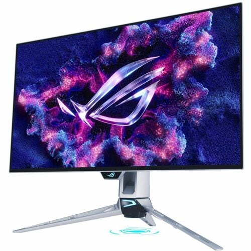 Asus ROG Swift PG27AQWP-W 27" Class WQHD Gaming OLED Monitor - 16:9 - Silver - 26.5" Viewable - WOLED - 2560 x 1440 - 1073