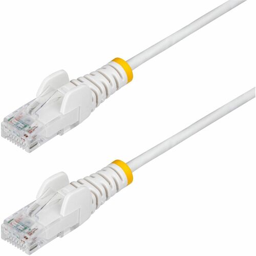 StarTech.com 25cm Weißes Slim CAT6-Netzwerkkabel, 100W PoE, Snagless RJ45, LSZH, 28AWG, Reines Kupfer, Patchkabel-Ethernet