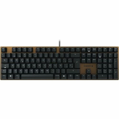CHERRY MX3950 Gaming Keyboard - Full-size - Cable Connectivity - USB Type A Interface - Spanish - QWERTY Layout - Bronze -