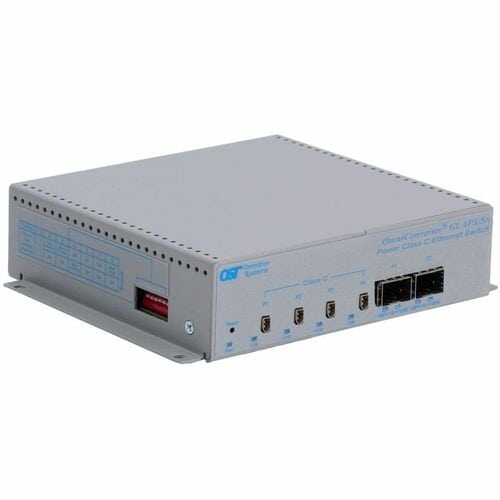Omnitron Systems OmniConverter GLAPS/Sx Unmanaged Single Pair APS Switch - 4 Ports - Gigabit Ethernet - 10Base-T1L, 100/10
