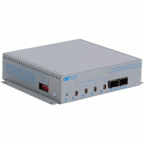 Omnitron Systems OmniConverter GLAPS/Sx Unmanaged Single Pair APS Switch - 4 Ports - Gigabit Ethernet - 10Base-T1L, 100/10