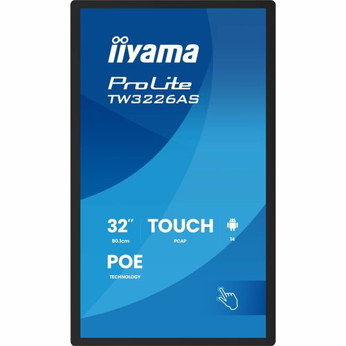 LCD Ecrans à affichages dynamiques iiyama ProLite TW3226AS-B3P 800,10 mm - 24 Heures/7 Jours Operation - Vertical Alignmen