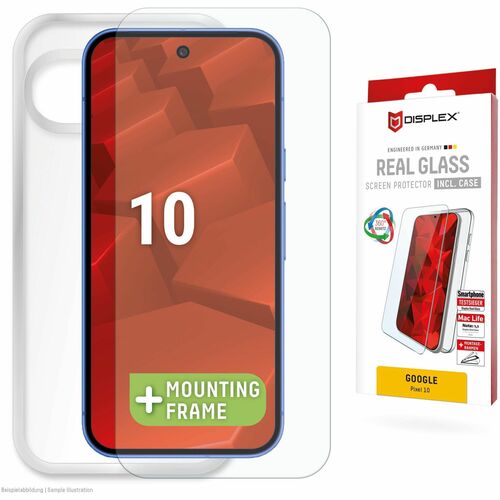 Displex Hülle für Google Pixel 10 Smartphone - Transparent - Kratzfest, Fingerabdruckresistent, Bruchfest, Stoßfest, Schla