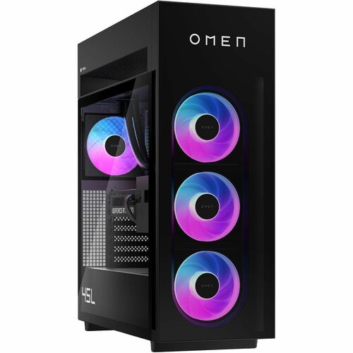 OMEN OMEN MAX 45L GT23-041gcn 游戏台式电脑 - AMD Ryzen 9 - 128 GB - 4 TB PCI Express NVMe 4.0 SSD - 塔式 - 暗影黑 - AMD B850 芯片 - NVI