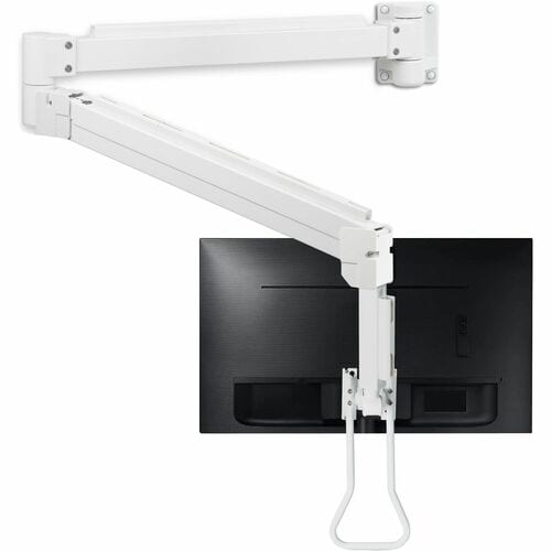 SIIG Medical Grade Single 32 inch Monitor Long Arm Wall Mount 17.6 lbs-White - Medical Grade Single 32 inch Monitor Long A