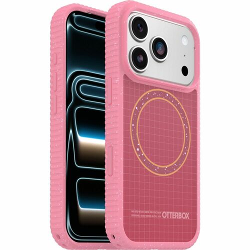 OtterBox Sole Case for Apple iPhone 17 Pro Smartphone - Xtra Hot (Pink) - Drop Resistant - Nylon Fabric, Polycarbonate, Th
