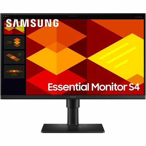 Monitor LED Samsung Essential S4 S24D408GEU 609,6 mm (24,0") Classe Full HD - 16:9 - Nero - 61 cm (24") Viewable - Tecnolo
