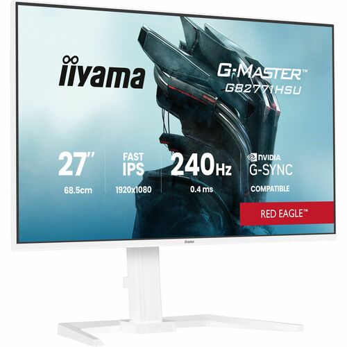 Moniteur de jeu LCD iiyama G-MASTER Red Eagle GB2771HSU-W1 27" Classe Full HD - 16:9 - Blanc mat - 68,6 cm (27") Viewable 