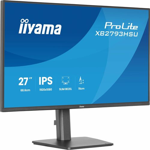 Moniteur LED iiyama ProLite XB2793HSU-B1 27" Classe Full HD - 16:9 - Noir mat - 68,6 cm (27") Viewable - Technologie IPS -