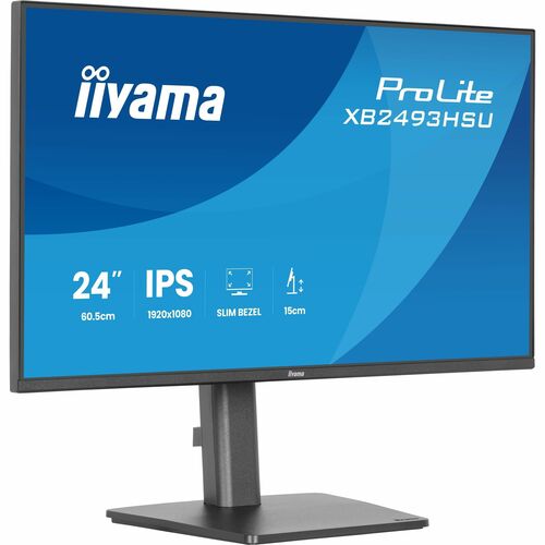 Moniteur LED iiyama ProLite XB2493HSU-B1 24" Classe Full HD - 16:9 - Noir mat - 60,5 cm (23,8") Viewable - Technologie IPS