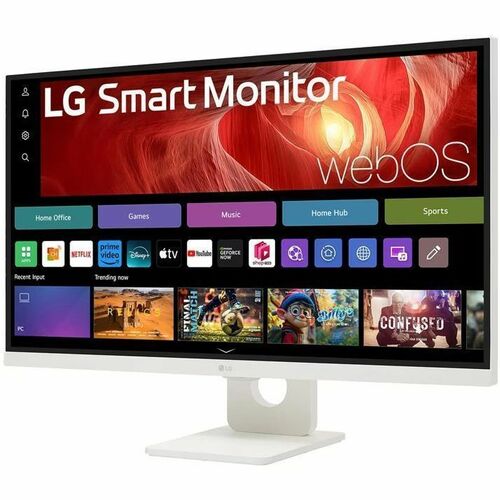 LG 32U721SA-W 32" Class 4K UHD Smart LCD Monitor - 16:9 - White - 31.5" Viewable - Vertical Alignment (VA) - 3840 x 2160 -