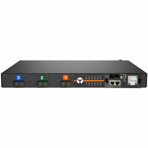 Vertiv Geist DUU5M1R6-12CF17-1S02A0H00-S PDU - TAA-konform - Geschaltet - Universaleingang - 12 x Kombination C13/C19 - 48