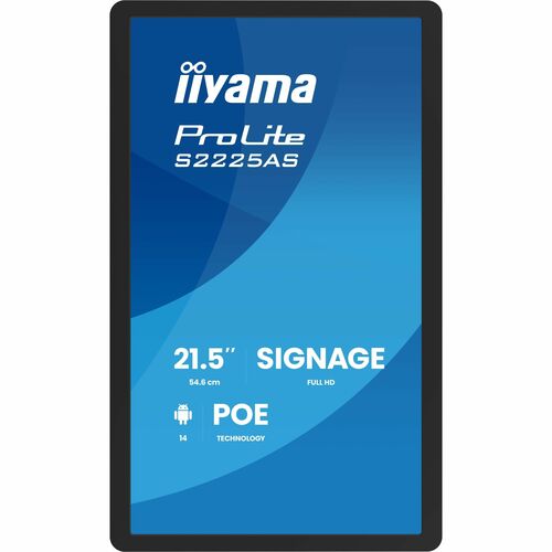 iiyama ProLite S2225AS-B1P 546,10 mm LCD Digital-Signage-Display - 24 Stunden/7 Tage Betrieb - IPS-Technologie (In-Plane-S