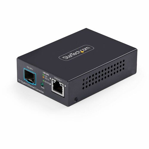 StarTech.com Transceiver/Media Converter - TAA Compliant - 1 Port(s) - 1 x Network (RJ-45) - Optical Fiber, Twisted Pair -