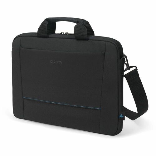 Dicota TWO Carrying Case for 35.6 cm (14") to 40.6 cm (16") Notebook - Black - Water Resistant, Weather Resistant - 300D r