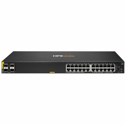 Aruba CX 6000 24 Ports Manageable Ethernet Switch - Gigabit Ethernet - 10/100/1000Base-T, 1000Base-X - 2 Layer Supported -