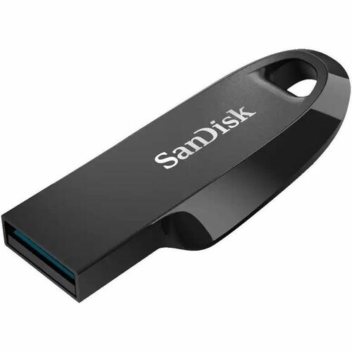 SanDisk Ultra Curve SDCZ550-512G-I35 512 GB USB 3.2 (Gen 1), USB 3.0, USB 2.0 Flash Drive - Black - 100 MB/s Read Speed - 