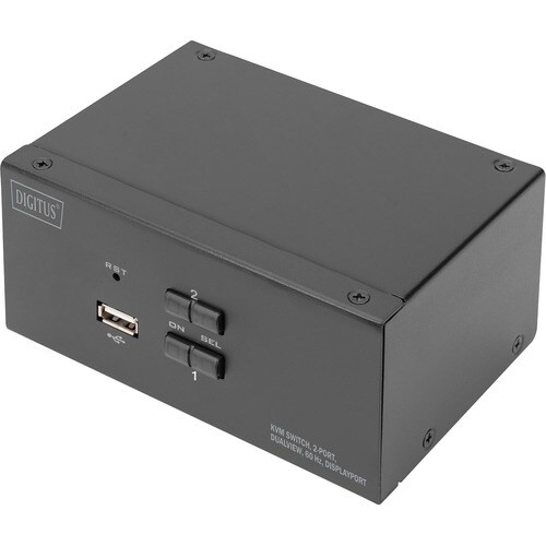 Digitus DS DS-12862 KVM-Switchbox - 2 Computer - 1 Lokaler Benutzer(n) - 3840 x 2160 - Netzwerk (RJ-45) - 5 x USB - USB 2.