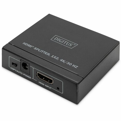 Digitus Signalverteiler - Metall - Schwarz - 1 x HDMI Ein - 2 x HDMI Aus