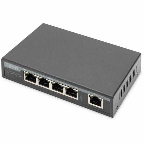 Assmann DN-95128 5 Anschlüsse Ethernet-Switch - Gigabit-Ethernet - 10/100/1000Base-T - 60 W Stromverbrauch - 45 W PoE-Budg