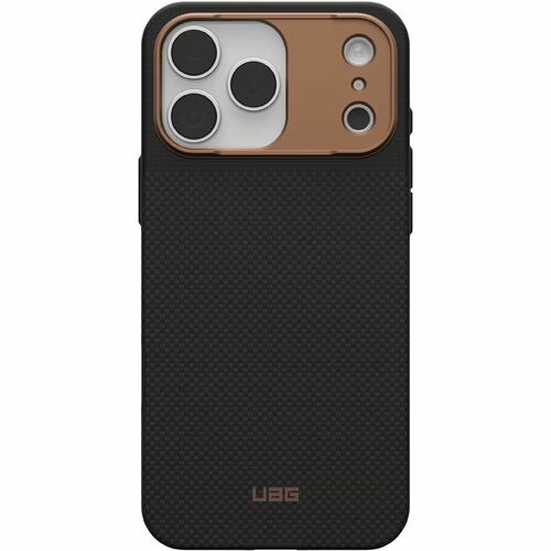 Urban Armor Gear Fibr Armr Case for Apple iPhone 17 Pro Max Smartphone - Graphite, Bronze - Anti-slip, Drop Resistant, Hea
