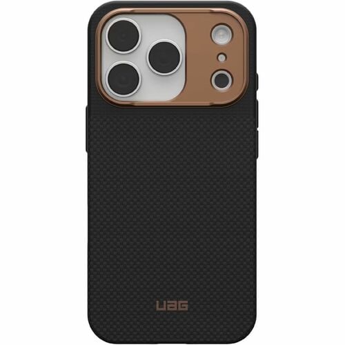 Urban Armor Gear Fibr Armr Case for Apple iPhone 17 Pro Smartphone - Graphite, Bronze - Anti-slip, Drop Resistant, Heat Re