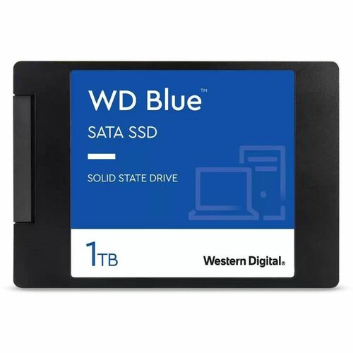 Western Digital Blue WDS100T2B0A-00SM50 1 TB Solid State Drive - 2.5"" Internal - SATA - Desktop PC, Notebook Device Suppo