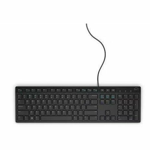 Dell KB216 Keyboard - Full-size - Cable Connectivity - USB Type A Interface - Pan-Nordic - QWERTY Layout - White - Plunger