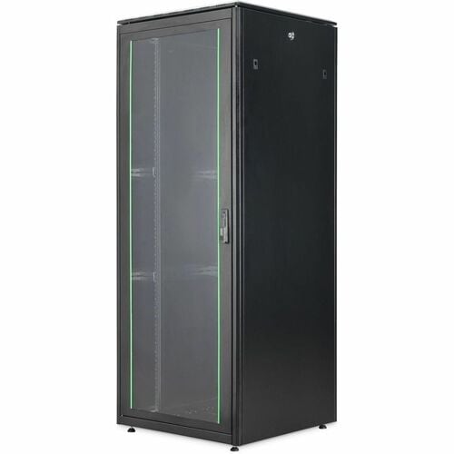 Digitus Unique Light 42U Bodenstehend Geschlossener Schrank Rackschrank für IT-Ausrüstung743 mm Regaltiefe - Schwarz - Sta