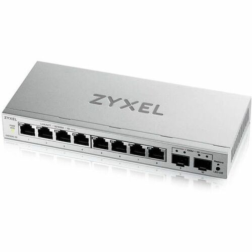 ZYXEL GS1200 GS1200-10v3 8 Ports Manageable Ethernet Switch - Gigabit Ethernet - 10/100/1000Base-T, 1000Base-X - 2 Layer S