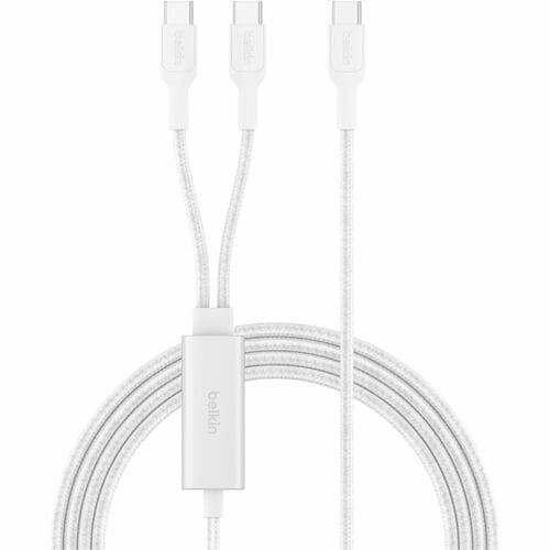 Belkin BoostCharge Pro 1.50 m USB-C Data Transfer Cable - Cable for Smartphone, Notebook, Tablet, iPhone, MacBook Pro - Fi