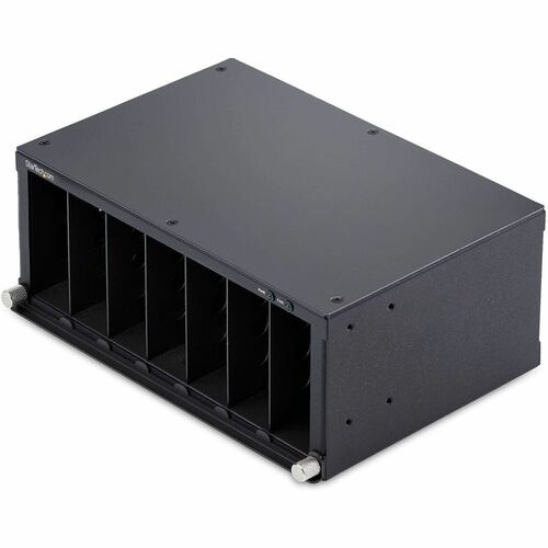 StarTech.com 7 Schlitz Medienkonverter-Gehäuse - Schwarz - TAA-konform - Rackmount