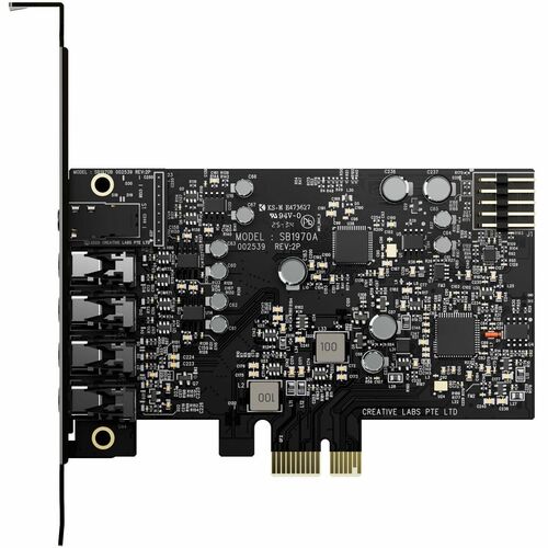 Sound Blaster Audigy Fx Pro SB1970A Sound Board - 7.1 Sound Channels - Plug-in Card - PCI Express - 120 dB - 4 Byte 384 kH