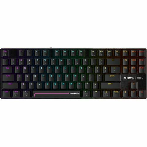 CHERRY XTRFY G8E-3885 Gaming Keyboard - Tenkeyless - Wired/Wireless Connectivity - USB Interface - RGB LED - English (US) 