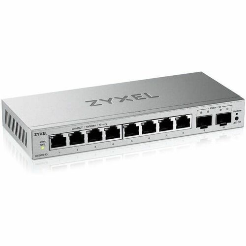ZYXEL GS1200 GS1200-10v3 8 Ports Manageable Ethernet Switch - Gigabit Ethernet - 10/100/1000Base-T, 1000Base-X - 2 Layer S