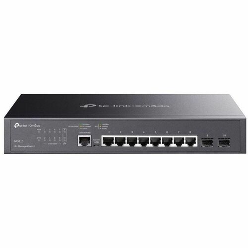 Omada JetStream TL-SG3210 8 Ports Manageable Ethernet Switch - Gigabit Ethernet - 10/100/1000Base-T, 1000Base-X - 2 Layer 