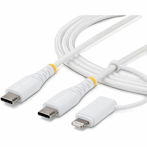 StarTech.com 1 m Lightning/USB-C Data Transfer Cable - 1 - Cable for iPad, iPhone, Wall Charger, Power Bank, Charger - Fir