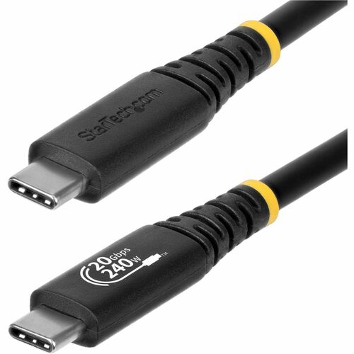 2m (6ft) USB4 Cable 20Gbps USB-IF Certified USB-C Cable 240W PD EPR 4K 120Hz DP 2.1 TPE Jacket Black USB-C Cord