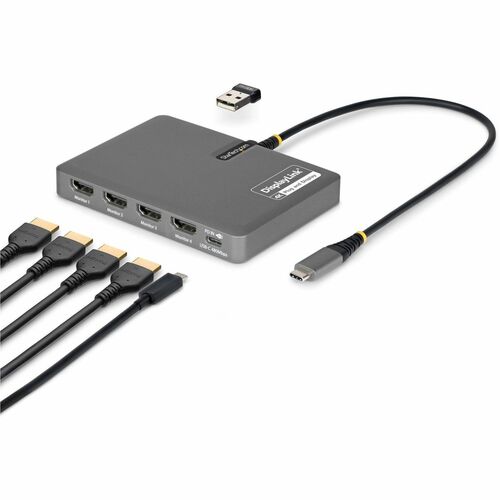 StarTech.com USB Type C Docking Station for Workstation - Charging Capability - 140 W Power Supply - Space Gray - TAA Comp