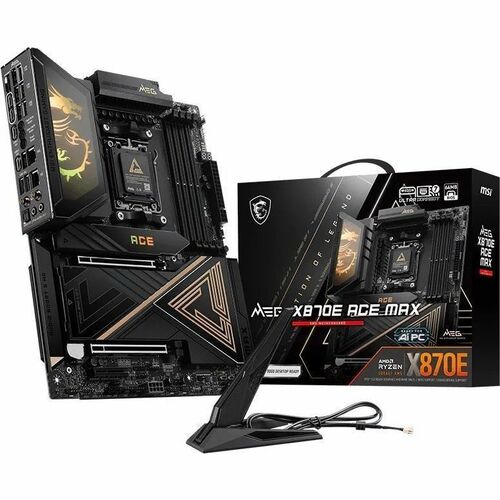 MSI MEG X870E ACE MAX Gaming Desktop Motherboard - AMD X870E Chipset - Socket AM5 - ATX - Ryzen 9, Ryzen 7 Processor Suppo