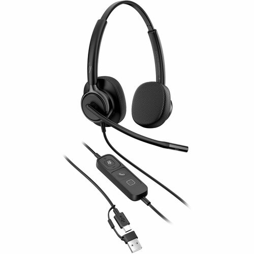 Cuffie Poly Mission 400 425 Cavo Over-the-head, On-ear Stereo - Nero - Microsoft Teams Certification - Binaural - Supra-au