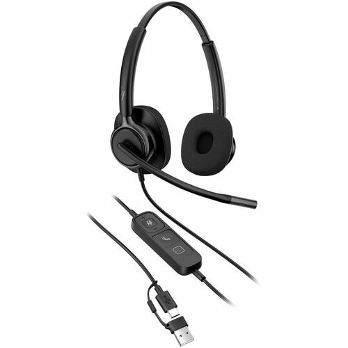 Cuffie Poly Mission 400 425 Cavo Over-the-head, On-ear Stereo - Nero - Microsoft Teams Certification - Binaural - Supra-au