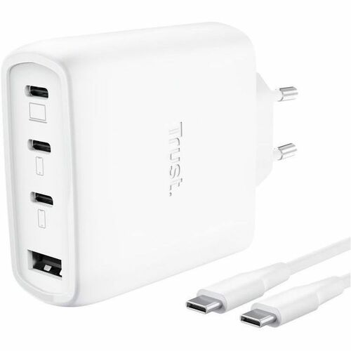 Adattatore / alimentatore CA Trust Maxo - 65 W - Adattatore universale - 3 USB di tipo C - Per Smartphone, Tablet PC, e-bo