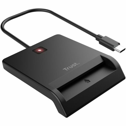 Lettore di Smart Card Trust Primo Contatto - Desktop - Nero - Desktop - CavoUSB 2.0 tipo A