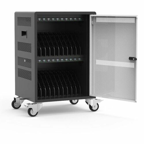 Naotic Charging Cabinet - 20 Devices Supported - 65.2 cm Height x 49.5 cm Width x 41.7 cm Depth - For Tablet, Notebook, Sm