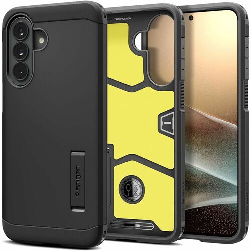 Spigen Tough Armor Case for Samsung Galaxy A57 5G Smartphone - Black - Impact Resistant, Shock Absorbing, Anti-scratch, Dr