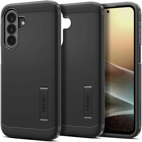 Spigen Tough Armor Case for Samsung Galaxy A37 Smartphone - Black - Impact Resistant, Shock Absorbing, Anti-scratch, Drop 