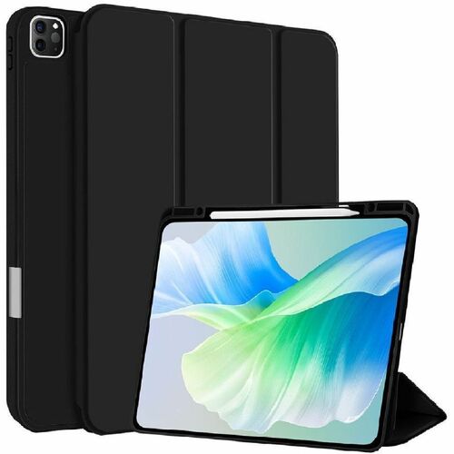 4smarts Basic Tasche (Folie) für 33 cm (13 Zoll) Apple iPad Pro 13 (2024) Tablet - Schwarz - Thermoplastisches Polyurethan